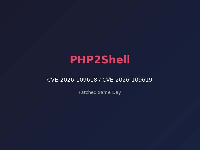 Patching PHP2Shell CVE-2026-109618 across a hosting fleet same day