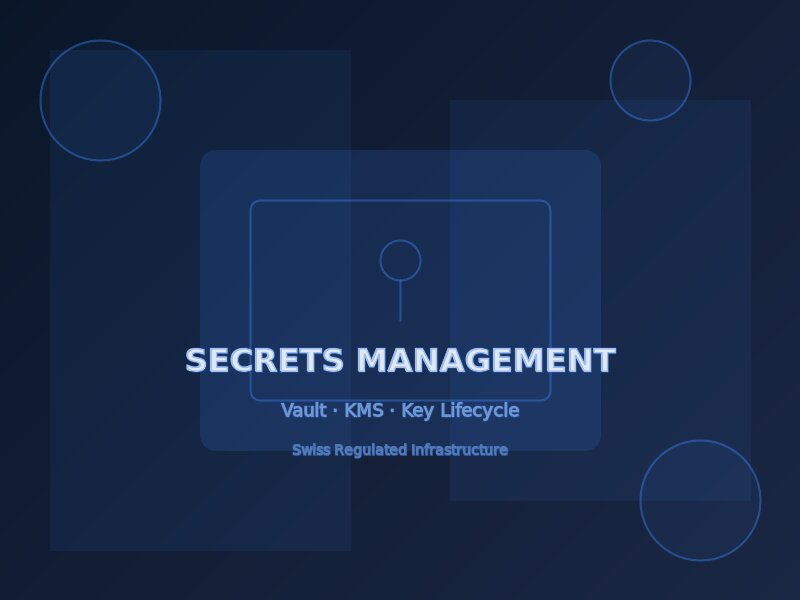 Secrets Management for Regulated Infrastructure on Swiss Servers